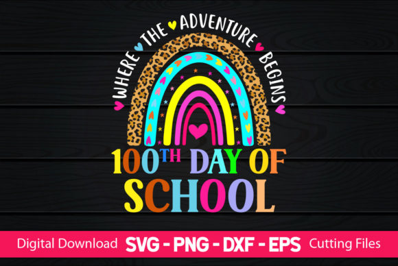 100th Day School SVG for Crafts & Graphics