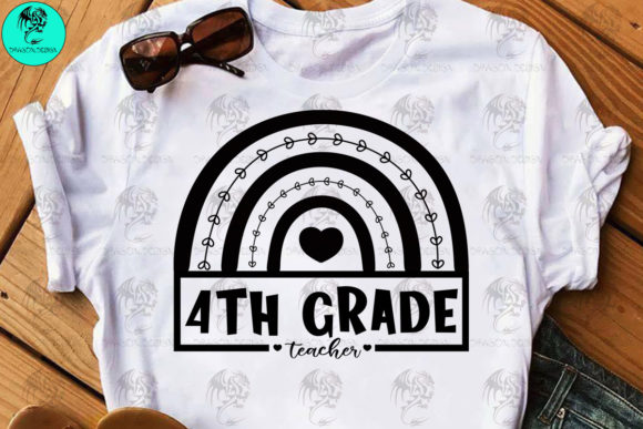 4th Grade Teacher Svg: Graphics for Crafts
