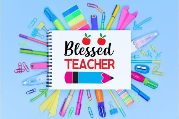 Blessed Teacher-svg Design: Graphics for Crafts