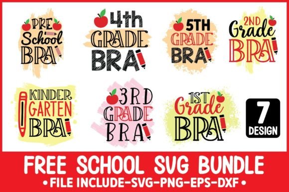 Free School SVG Bundle: Graphics for Crafts